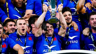 Le XV de France lors de sa victoire au tournoi des VI Nations