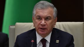 Le président ouzbek Chavkat Mirziyoyev à Bichkek (Kirghizistan), le 6 novembre 2024. (Photo d'illustration)