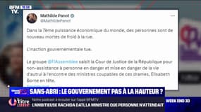 Froid: Mathilde Panot, présidente de La France Insoumise à l’Assemblée nationale, réagit sur X après la mort de trois personnes sans-abri