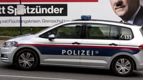 Une voiture de police autrichienne. Photo d'illustration