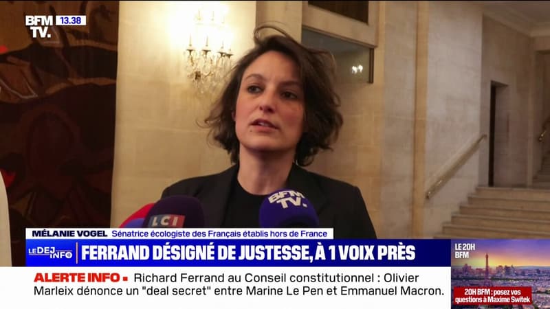 Pour Mélanie Vogel (sénatrice Écologiste), la nomination de Richard Ferrand