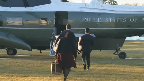 L'équipe de Trump au moment de quitter la Maison Blanche