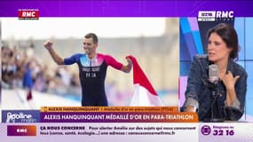 "Je suis très satisfait de ce résultat", savoure Alexis Hanquinquant après sa médaille d'or en para-triathlon