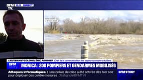 Tempête Monica: "Les consignes de sécurité n'ont pas forcément été respectées", déplore le lieutenant-colonel Éric Agrinier (sapeurs-pompiers du Gard)