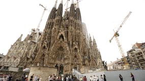 La Sagrada Familia le 3 octobre 2017.