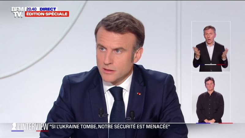 Emmanuel Macron sur les critiques au soutien français à l'Ukraine: 
