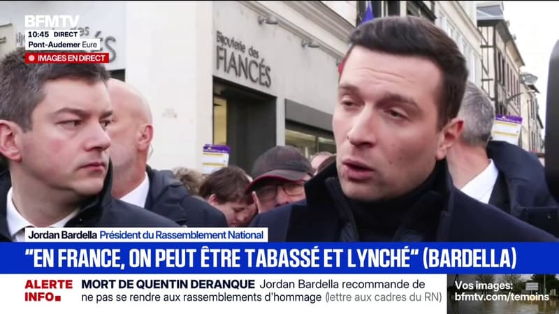 "Raphaël Arnault est un militant violent", estime Jordan Bardella