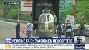Rédoine Faïd : les enquêteurs emmènent l'hélicoptère pour analyse 