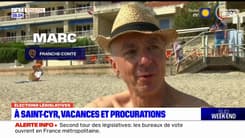 Second tour des législatives: dans le Var, les premiers vacanciers ont fait leur procuration avant de profiter de la plage