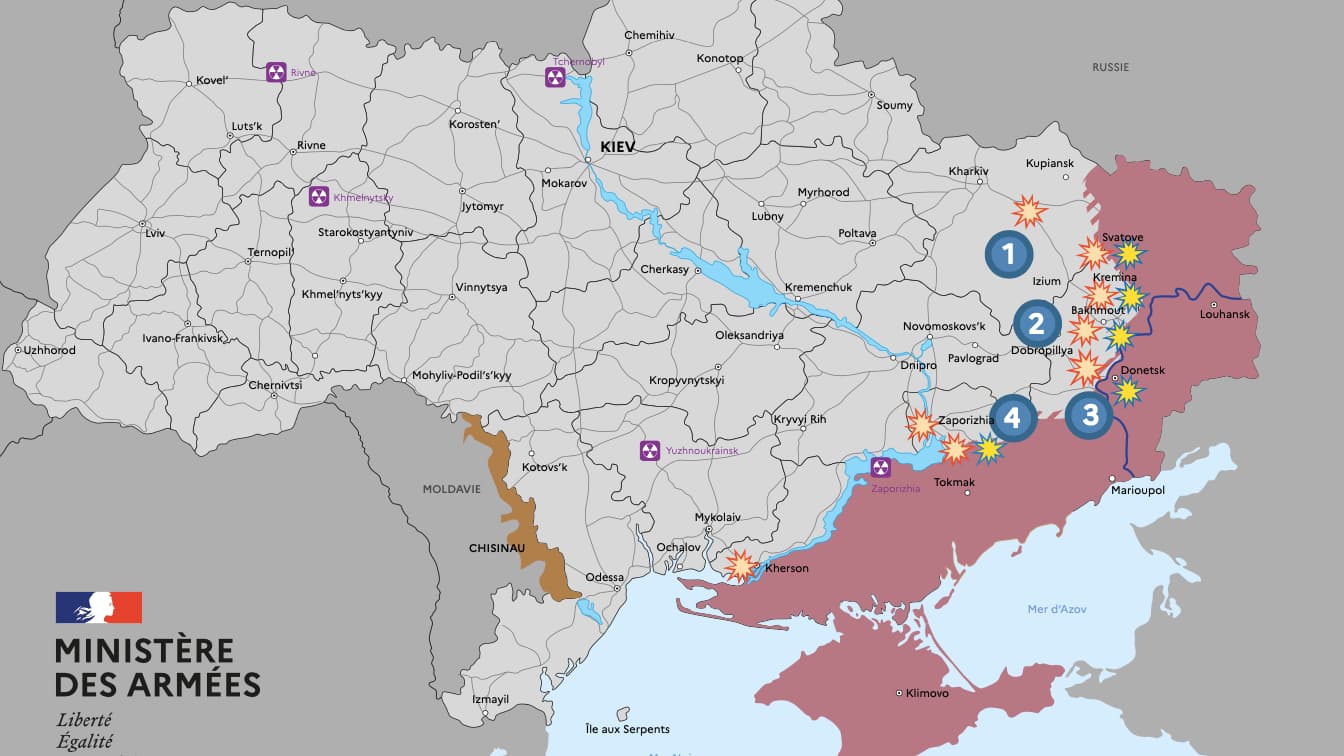 La situation en Ukraine au 20 janvier 2023.