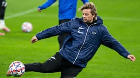 L'ancien footballeur Anatoliy Tymoschuk avec le Zénith Saint-Pétersbourg, à Dortmund le 27 octobre 2020