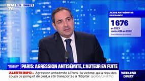 Élie Korchia, président du Consistoire Central de France, déplore une augmentation de "1000%" des actes antisémites en France en 2023