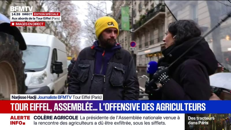 "On a été reçu comme des parias, des terroristes" dénonce un agriculteur de la Coordination rurale en route pour l'Assemblée nationale
