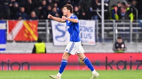 Joaquin Panichelli lors de Strasbourg-Jagiellonia, le 23 octobre 2025.