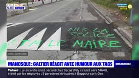 Alpes-de-Haute-Provence: le maire de Manosque réagit avec humour aux tags injurieux à son encontre