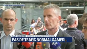 Montparnasse: "On ne pourra pas avoir de trafic normal samedi", affirme le directeur général SNCF transilien