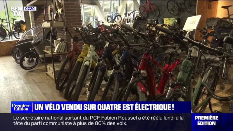 Un vélo vendu sur quatre est électrique