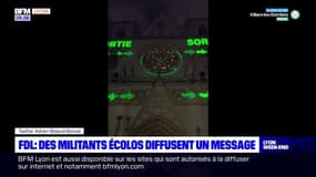 Fête des Lumières: des militants écologistes diffusent un message sur la Cathédrale Saint-Jean