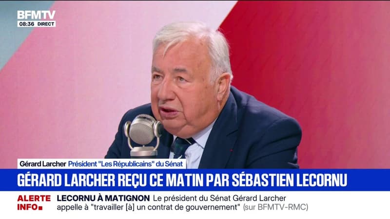 Gérard Larcher, président LR du Sénat: 