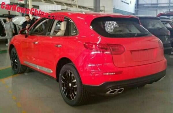 Un Porsche Macan? Non, le nouveau modèle Zotye qui sera présenté au Salon automobile de Pékin à partir du 25 avril.