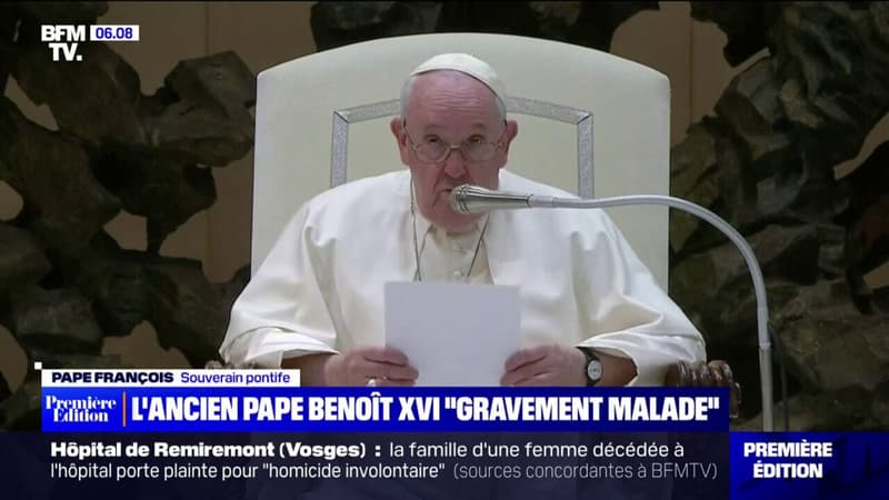Le pape François annonce que son prédécesseur Benoît XVI est 