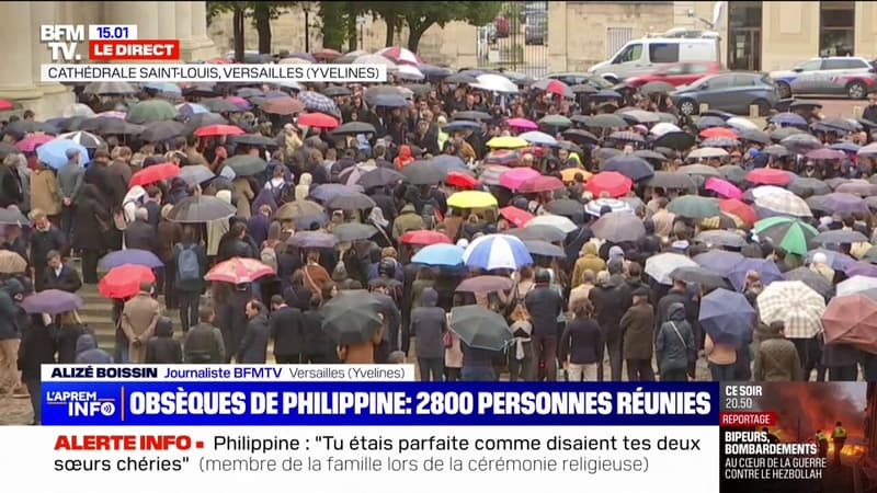 Obsèques de Philippine: la cathédrale Saint-Louis de Versailles se vide progressivement après une cérémonie de deux heures