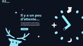 La page d'accueil du site SNCF Connect peu après la mise ne ligne des billets de train pour les vacances de Noël.