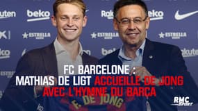 FC Barcelone : Quand Mathias De Ligt accueille De Jong avec l'hymne du Barça...