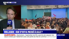 Conférence de François Hollande annulée: "On sentait la colère des étudiants, mais qui ne saurait conduire à de tels débordements" (Organisateur)