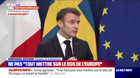 Emmanuel Macron: "Certains de nos distributeurs ont organisé par de grandes centrales européennes le contournement de la loi française"