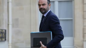 Le Premier ministre Edouard Philippe arrive à l'Elysée pour une réunion avec le président Emmanuel Macron sur la crise des "gilets jaunes", le 10 décembre 2018 à Paris