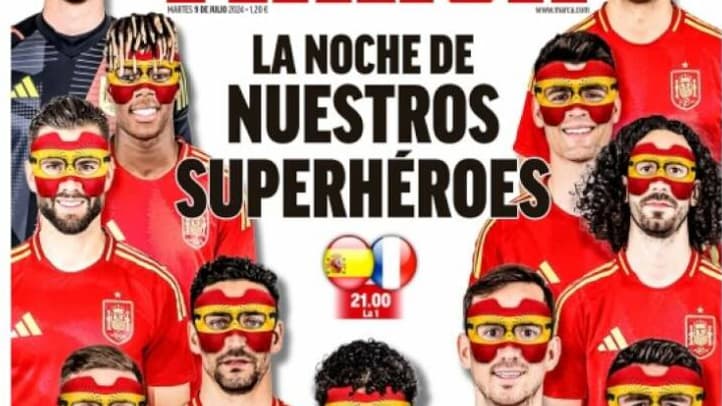 Euro 2024 - La Une de Marca, le 9 juillet 2024