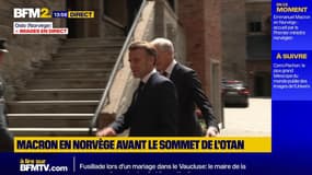 Emmanuel Macron est en visite en Norvège avant le sommet de l'Otan