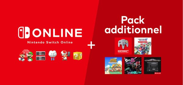 Nintendo Switch online + pack additionnel