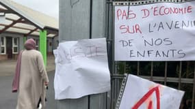 Une école à Tourcoing, où les parents se mobilisent pour éviter la fermeture.