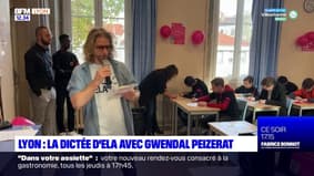 Lyon: la dictée d'Ela avec le champion du monde de patinage artistique Gwendal Peizerat