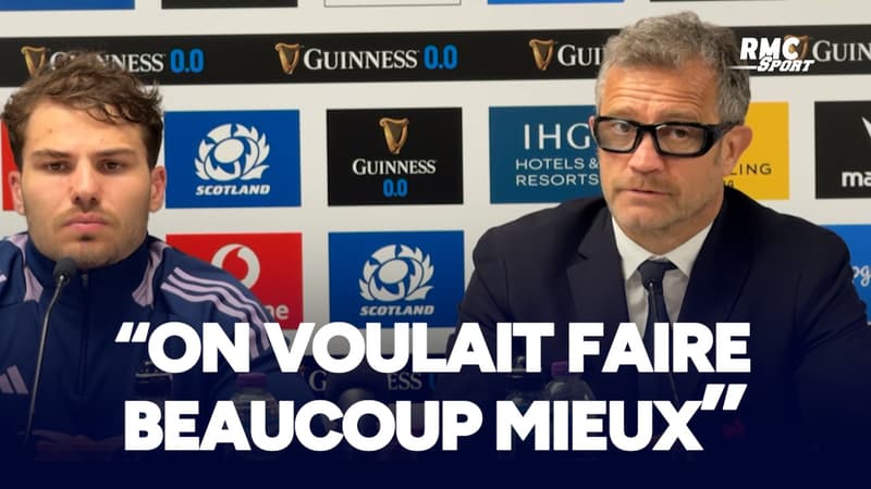 Ecosse 50-40 France : "On est déçu, on voulait faire beaucoup mieux", reconnaît Galthié