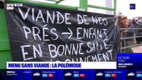 Menu sans viande: la colère des agriculteurs devant la mairie de Lyon