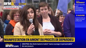 Une mobilisation organisée devant le tribunal de Paris avant le procès de Depardieu