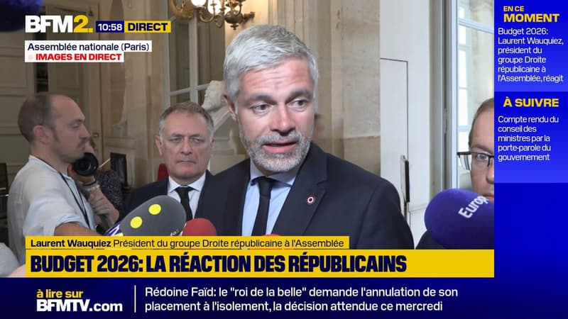 Budget 2026: Laurent Wauquiez veut 