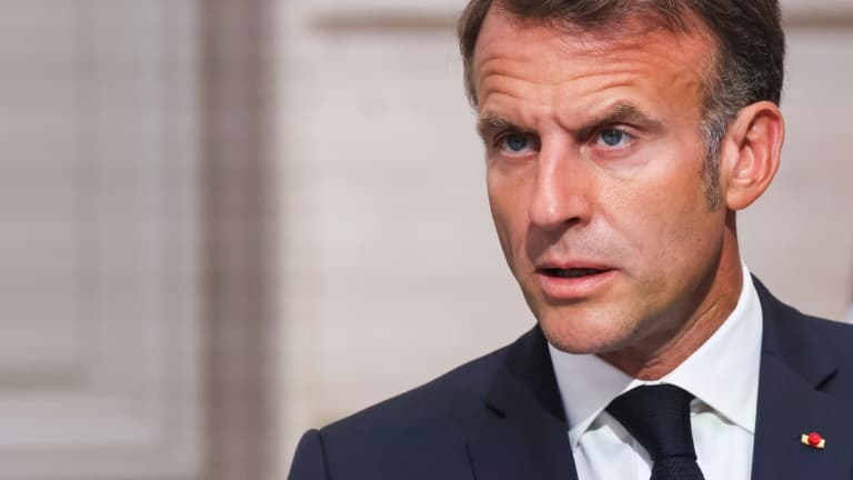 Le président français Emmanuel Macron lors d'une conférence de presse à l'issue du Sommet de la Coalition des Volontaires, au Palais de l'Élysée, à Paris, le 4 septembre 2025