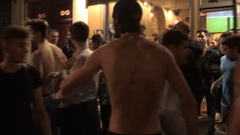 Les supporters de l'OM après l'agression au bar