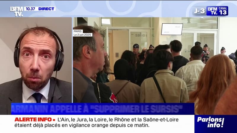 Violences après le sacre du PSG: Il n'appartient pas au garde des Sceaux de commenter des décisions de justice, rappelle Aurélien Martini (Union syndicale des magistrats)