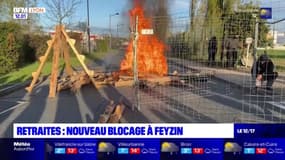 Grève du 13 avril: la raffinerie de Feyzin bloquée par les manifestants