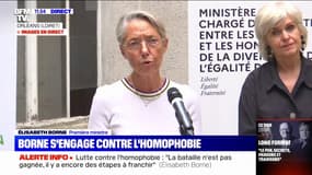 Élisabeth Borne, sur les centres LGBT+: "nous voulons qu'il y ait, au moins, deux centres dans chaque région de l'hexagone et un centre dans chaque région outre-mer"