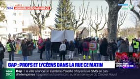 Grève du 7 mars: des professeurs et des lycéens dans la rue ce matin à Gap