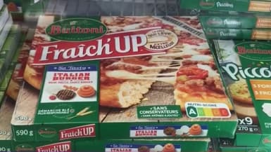 Des pizzas Buitoni dans un supermarché le 13 juin 2022