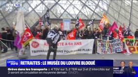 Retraites: le musée du Louvre bloqué par des employés
