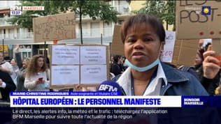 Marseille: manifestation de soignants devant l'hôpital européen