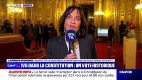 IVG dans la Constitution: "L'impression d'avoir porté une réforme historique", pour Laurence Rossignol (sénatrice PS du Val-de-Marne)